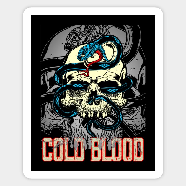 Cold Blood Sticker by black8elise